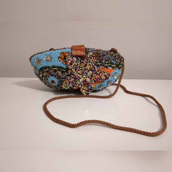 Handmade Beaded Purse Boho Chic Retro Vintage Trendy Unique Custom - Picture 2 of 11